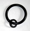 25mm Standard Curtain Ring, Matt Black finish